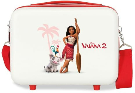 Joumma Disney Vaiana and Friends Nececer Adattabile Bianco 29 x 21 x 15 cm Rigido ABS 9,14 L 0,8 kg, bianco, Taglia unica, Necessità adattabile