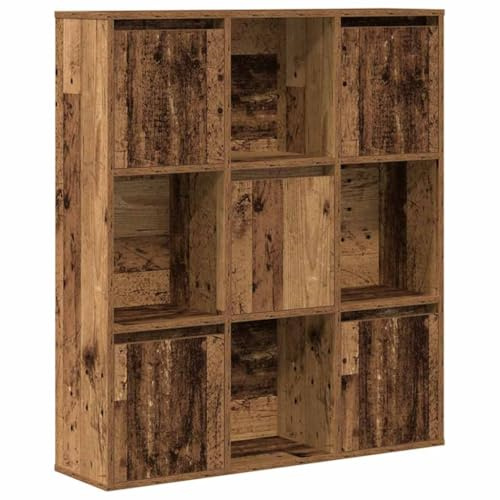 vidaXL Bücherregal Altholz-Optik 89x24x101,5 cm Holzwerkstoff