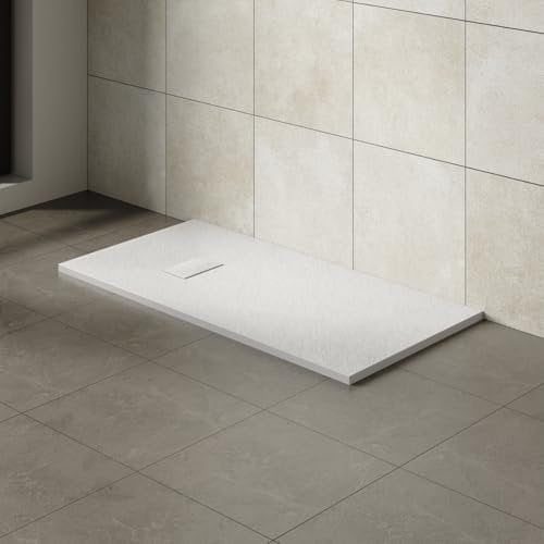 Aquariss 1500x700mm SMC Anti Slip Shower Base Tray Rectangular for Shower Enclosure White