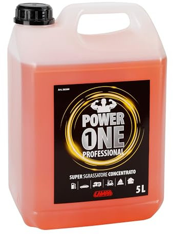 Lampa 38280 Power One Professional, super sgrassatore concentrato per utilizzo puro o diluito, manuale o idropulitrice - 5 L