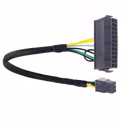DIEKE - Cable convertidores de alimentación de 24 pines a 6 pines para 3650 3040 7040 adaptador de fuente de alimentación de placa madre