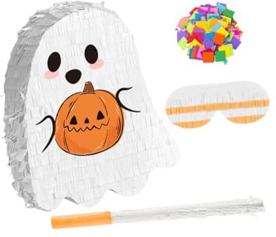 ULTECHNOVO Halloween Gespenster Piñata Spielzeug Mit Süßigkeitenfüllung Für Partydekorationen Hängende Piñata Im Gespenster Design Für Drinnen Und Draußen