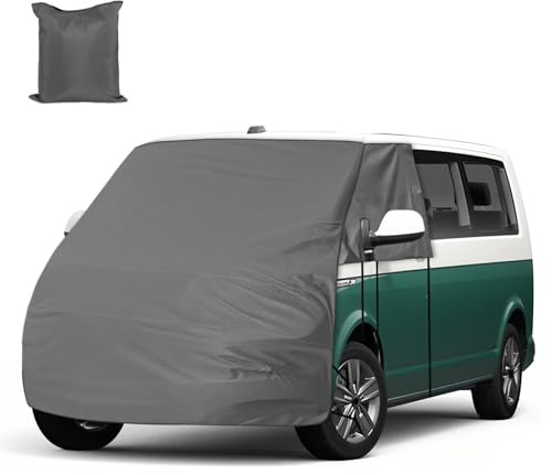 Windschutzscheiben Abdeckung Kompatibel mit VW T5 T6 | 600D Externe Frontscheiben Sonnenschutz, Schnee Eisschutz Wrap Abdeckung