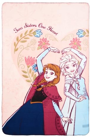 CARTOON Disney Frozen Decke für Kinder, 100 x 150 cm, weiche Fleecedecke aus 100 % Polyester, 220 g/m², warm und leicht, ideal für Kinderzimmer oder Sofa