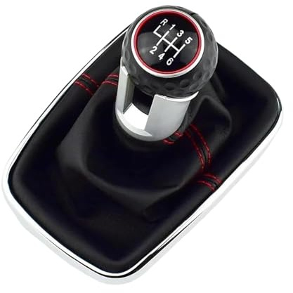 Schaltknauf Für VW für Golf für Bora für Jetta GTI für MK4 Schaltknauf Hebel Schalthebel Gamasche Boot(6 speed)