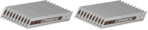 STANLEY Lames de cutter 18mm au carbure de tungstene, 10 pcs, Gamme FATMAX (Lot de 2)