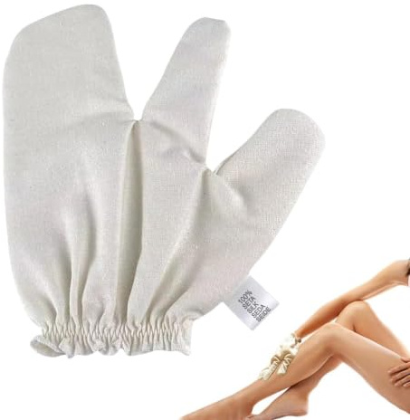 Garshana Seidenhandschuhe Ayurveda, Garshana Gloves Raw Silk Massage Gloves | Rohseide Trocken Massagehandschuhem Strahlende Haut Ayurveda Massagehandschuh Peeling Handschuhe Für Körper Gesicht