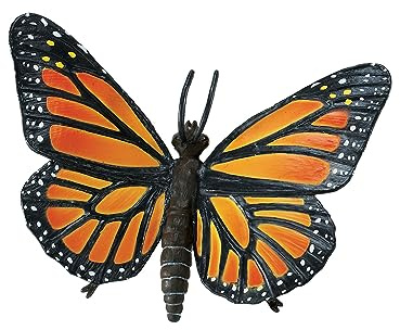 Safari Ltd. Monarch Butterfly Figurine - Realistic 4.5 Insect Figure - Educational Toy for Boys, Girls, and Kids Ages 3+