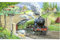 The House of Puzzles - Train Spotting Jigsaw - Big 250 Piece Jigsaws For Adults & Kids, Extra Large Pieces, Artist Illustrated, Scenic Landscape, Deluxe Puzzle Gifts