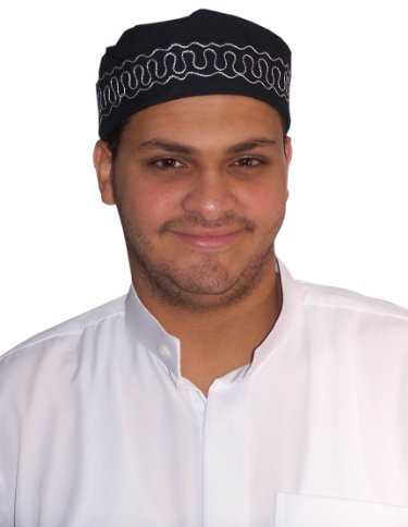 Egypt Bazar Traditionelle Arabische Kopfbedeckung - Araber - Karnevalskostüm/Farbe: schwarz-Weiss