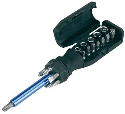 Schraubendreher Schraubenzieher Set 19 teilig mit Magnetstab und im Griff integrierten Aufsätzen (Bits) von noTrash2003