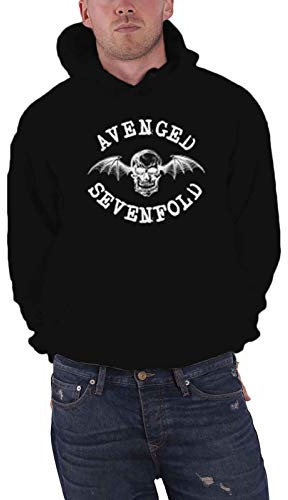 Avenged Sevenfold Kapuzenpullover Band bat Skull Herren Nue Schwarz Pullover