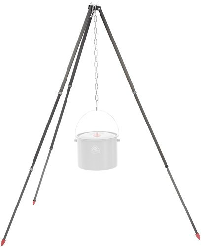 Robens mit Teleskopstange Aluminiumständer, Schwarz, Bis zu 120 cm (Höhe), 690106