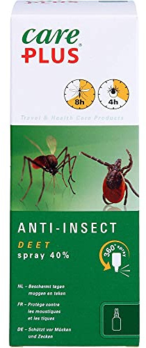 CARE PLUS Anti-Insect Deet Spray 40% 2 x 100 ml XXL, Handgepäck geeignet