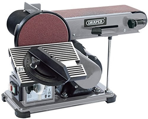 Draper 53005 100mm 4 Belt & 150mm 6 Disc Bench Mitre Sander Wood/Woodworking
