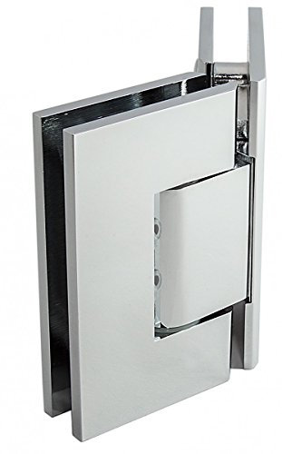 Duschtürbeschlag, Scharnier für Dusch-Tür, 'Finesse', Glas-Glas, 135°, Chrom
