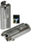 Lifestyle-Ambiente Tycoon Oscar Doppel-Jet Zigarren Feuerzeug Chrom-Satin Zigarrenbohrer inkl Tastingbogen