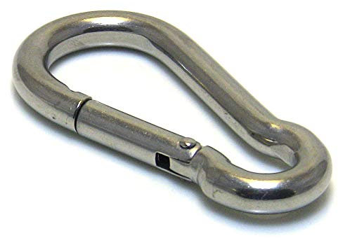 1 Stk. Karabinerhaken Edelstahl Rostfrei Karabiner Niro AISI 316 V4A 50-120mm (7 x 70)