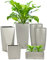 Pflanzwerk® ÉCOSYSTÈME Jardinière Prism - Pots de Fleurs avec système d'irrigation - 80x40x40cm Gris Métallisé *Intérieurs et extérieurs* *Protection UV* *Qualité supérieure de Marque*