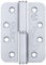 Grade 11 Lift Off Hinge Steel - Radius - 102mm x 76mm x 3mm - Right Hand - Polished Chrome