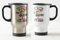 Travel Mug Unicorn Coffee Mug with A Fuck Fuck Here (Silver)