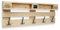 Schroth Home PALrobe 120 x 47 x14 cm rechteckig – Wandgarderobe mit Ablage – Garderobe aus Holz – mit Haken