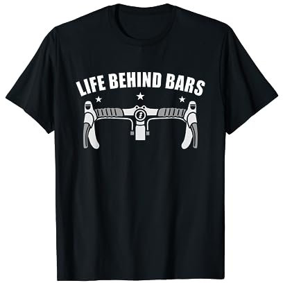 Lustiges Rennrad Trikot Radsport Life Behind Bars Retro T-Shirt