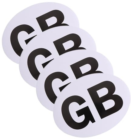 VICASKY Magnetische Auto Aufkleber Oval Gb Großbritannien Auto Magnet Schild 7.1X5.3 Zoll Reflektierende Aufkleber Für Außen Und Fenster Dekoration