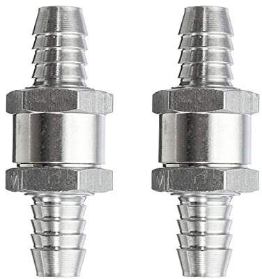 2 Pcs Clapet Anti-Retour de Carburant, Clapet anti-retour de carburant en aluminium, Non Retour Clapet Anti-Retour à Essence Diesels pour Carburateur Low Systèmes de Carburant Sous Pression