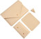 Benfan Laptop Sleeve 13 Inch Compatible with New 2024 MacBook Air 13, New MacBook Pro 13, Dell XPS 13 with Small Pouch, Mouse Pad and Cord Organizer, Color Beige