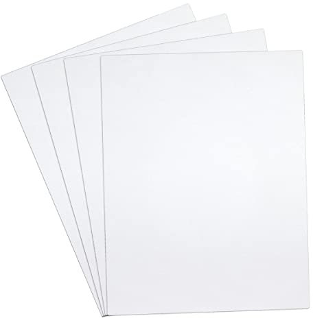 DRERIO 4 piezas Hojas de plástico ABS 1,5 mm Láminas de plástico blanco Láminas de plástico ABS Tableros lámina acrílica Láminas de plástico moldeable (40 x 30 cm)