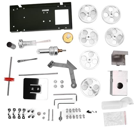 Atyhao Modèle de Moteur de, Moteurs Accessoires Voiture Stirling, kit de Moteur à Vapeur de Fabrication Fine pour des Démonstrations en Classe pour l'apprentissage Mécanique de la Physique