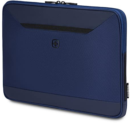 SwissGear Padded Zippered Laptop Sleeve, Micro-Twill Laptop Case with Fleece Lining & Front Webbing
