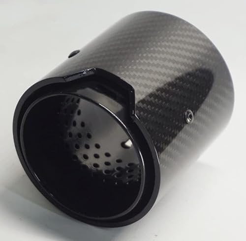 Auspuffblenden Für BMW 3er 4er Serie Auspuffblenden M Schalldämpferrohr 1 Stück In 60mm/63mm/67mm/70mm Out 93mm Länge 90mm Auspuffrohr (Farbe : E IN63-OUT 93mm)