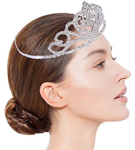 LALAFINA Strasskrone Aus Legierung Mit Haarkamm Hochzeitskrone Und Brautschmuck Für Mädchen Bruchsichere Verzierungen Für Jubiläumsfeier Festival Hochzeit Und Geburtstag