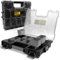 Fatbox XXL Organizer Sortierkasten Sortimentskasten Kleinteilemagazin Aufbewahrungsbox Koffer (Schwarz PBI 31 (44x36x6,5cm) | 1er Pack)