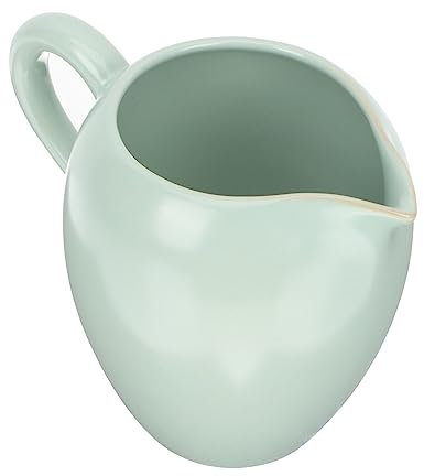 Hemoton Coffee Creamer Ceramic Gravy Boat Creamer Pitcher Porcelain Saucier Milk Cream Sugar Dishes Sauce Dipping Bowl Syrup Jar Server Gravey Pourer Jug Seasoning Container Light Green Coffee Syrup