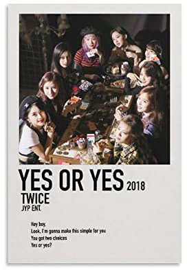 Yes Or Yes Twice Poster Dekorative Malerei Leinwand Wandkunst Wohnzimmer Poster Schlafzimmer Malerei, Leinwand Kunst Poster Und Wandkunst Bilddruck Moderne Familienzimmer Dekor 12x18inch(30x45cm)