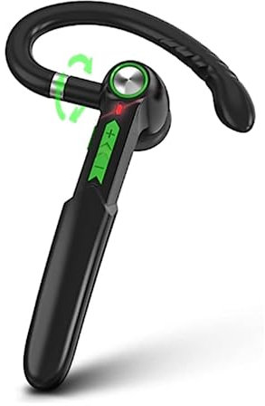 ESSONIO Bluetooth Kopfhörer Mit Noise Cancelling Und Mikrofon - Single Ear Hands-Free Headset Für Trucker Und Business - Ideal Für Telefonate Am Steuer