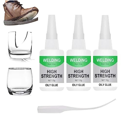 Donubiiu Welding High-strength Oily Glue,Schweißen von hochfestem öligem Kleber, Uniglue Universal Super Glue, Waterproof Repair Adhesive For Metal, Leather, Ceramics, Wood, Glass (3Pcs)