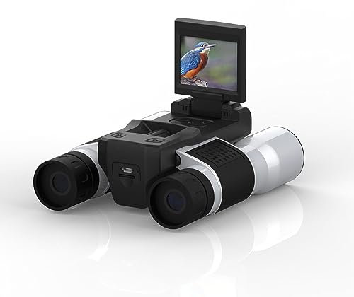 12x32 Digital Binocular Camera, 12X Optical Zoom 32mm Wide Angle Lens 2 Inch HD Display 2 In 1 Design, Telescope Camera for Watching Bird