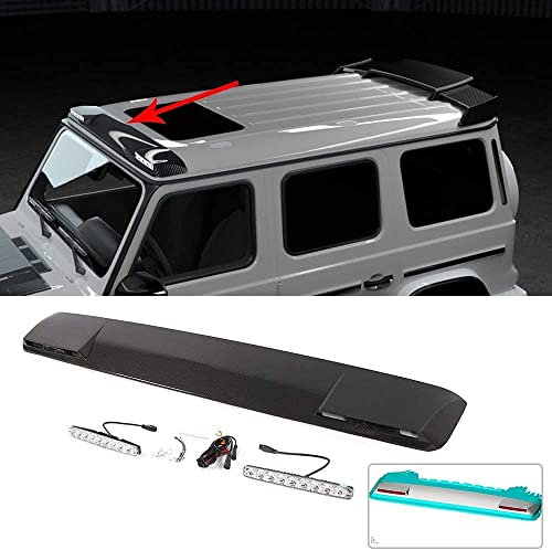 DUROD Premium Kohlefasermaterial Auto Heckspoiler für Mercedes-Benz G Class W463 Wagon G500 G550 G55 G63 G65 AMG 2019, Kofferraumdeckel HeckflüGel Spoiler Flügel, 3M Kleber Einfache Installation