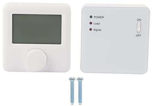 ANKROYU Termostato Digital, Termostato De Calefacción Inalámbrico RF LCD Digital, Termostato Programable De Calefacción, Controlador De Temperatura Digital Para Caldera De Pared