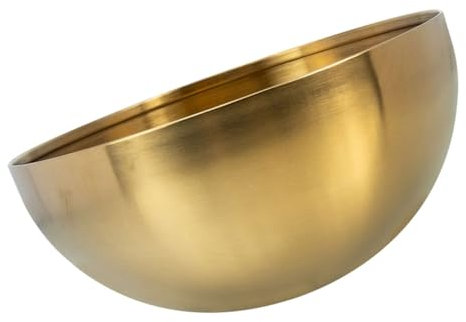 Garneck Metal Washing Basin Large Steel Bowl Fruit Bowl Dessert Bowl Nesting Bowls Gold Bowls Cooking Bowls Meal Prep Bowl Ramen Bowls Mixing Salad Bowl Egg Snack Stainless Steel