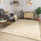 TT Home Wohnzimmer Teppich Esszimmer Kurzflor Geometrische Optik Skandi Boho Unifarben, Farbe:Beige Creme Taupe, Größe:200x280 cm