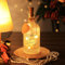 Yizhet Bouteille Lumineuse LED 500ml en Verre Mat, Bouchon LED avec Fil de Cuivre, Étiquette Kraft, Cadeau de Décoration pour Anniversaire, Noël, Mariage
