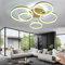 EMBRING LED Deckenleuchte Dimmbare, Wohnzimmerlampe Deckenleuchte,106W Moderne 6 Ring Deckenlampe LED Deckenleuchte mit Fernbedienung,Led Deckenleuchte Wohnzimmer für Esszimmer Schlafzimmer(Gold)