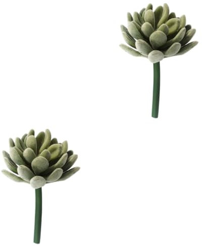 Cabilock 2 Plantas Artificiales Sin Maceta Cactus De Plástico Aspecto Realista para Decoración De Jardín.
