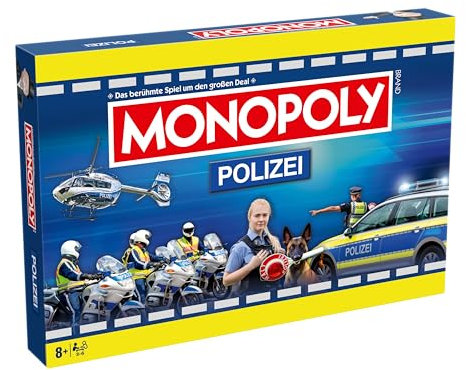 Winning Moves - Monopoly - Polizei - Brettspiel - Alter 8+ - Deutsch