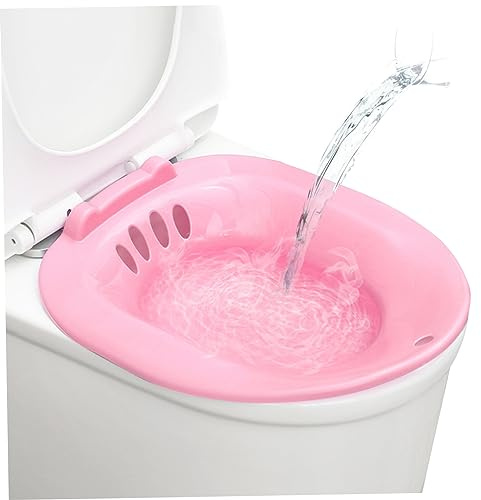 Sitz Bath Portable Bidet Toilet Seat Portable Bidet for Toilet Bidet Attachment Fits Universal Toilets for Postpartum Wounds Hemorrhoids Home Perineal Care Rose